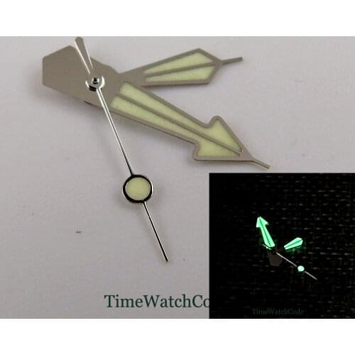 Super Luminous Watch Hands Parts Fit For NH35A NH36A 7s26 4r15 7009 SKX Automatic Movement Green Lume Silver Rose Golden