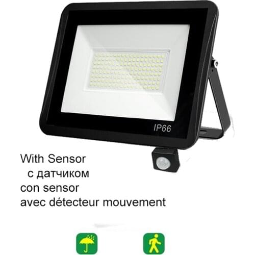 220V 10-100W LED FloodLight Spotlight Exterior Street wall reflector light led Steps Lamp Sensor light Waterproof Security Stair