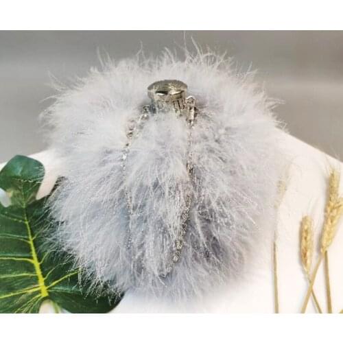 2019 Winter Ladies Fur Luxury Women Long Chain Small Shouler Bags Fashion Bucket Handbags And Purses bolsas de mujer