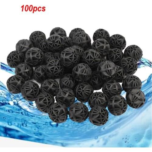 100pcs16mm Aquarium Bio Balls Biochemical Ball Filter Media Portable Dry-wet Canister Aquarium Filter Accessories For Fish Tanks