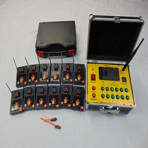 12 Cues fireworks 433MHZ Remote gift electric wire Display Low price wedding equipment-wireless switch