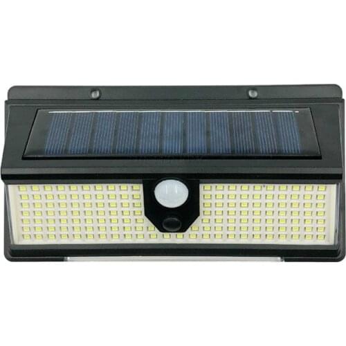 190 LED Solar Powered Outdoor Garden Landscape Waterproof Light Motion Sensor Automatic Lighting Wall Mounted Lamp Street Lamps