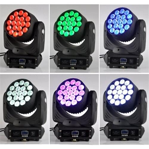 6pcs/lot Led wash moving head 19 x 15 watt zoom rgbw 4 in 1 moving heads lyre stage light