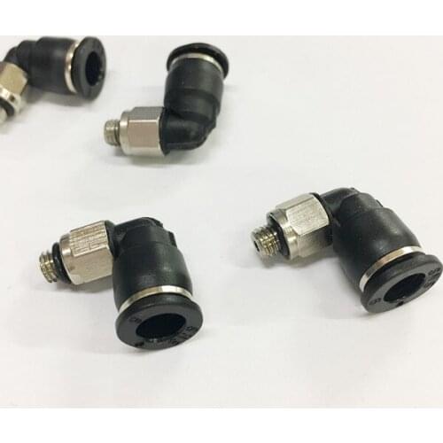 Free shipping 10 pcs/lot Pneumatic 4mm to 5mm Male Thread 90 Degree Elbow Pipe Quick Fittings