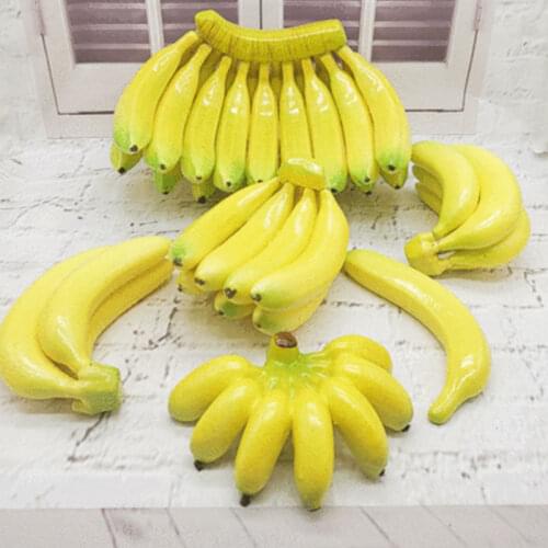 Simulation Fruit Model Photo Prop Artificial Banana Fake Emperor Banana Plastic Banana Bunches Funny Toys Fruit Shop Display Dec