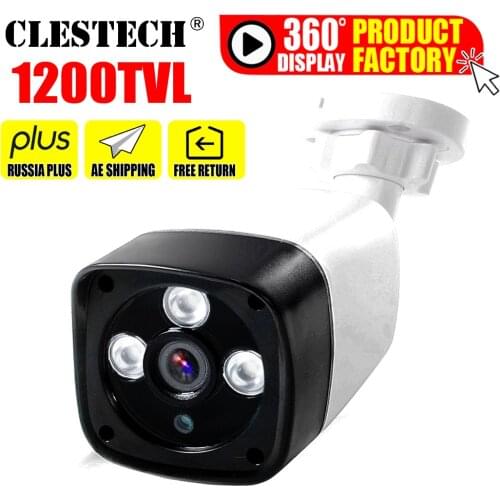 3led Array 1/3 Cmos Real 1200tvl HD Cctv Camera ircut color image infrared outdoor waterproof ip66 Video surveillance products