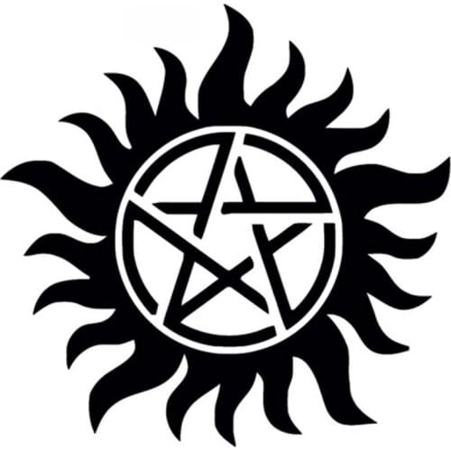 Beautiful Lifelike Car Sticker Supernatural Anti-possession Cartoon PVC Sticker Decal Car Shape Waterproof Sunscreen Black/white