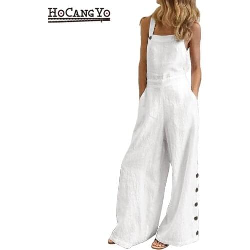 Summer Women Party Rompers Plus Size Sexy Sleeveless Square Collar 2021 Overalls Women Casual Jumpsuits Vintage Wide Leg Rompers