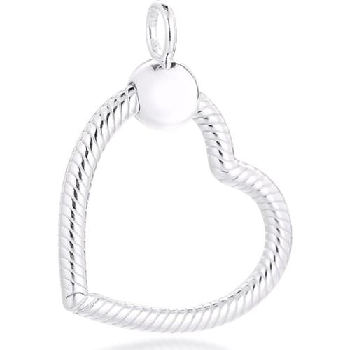 Moments Heart O Pendant 2021 Mothers Day Beads For Jewelry Making Fits Original Charms Bracelets Fashion Woman DIY Beads
