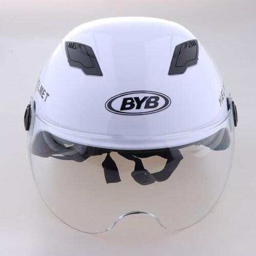 Motorcycle Helmet 1/2 Open Face Outdoor Sport Equipment White