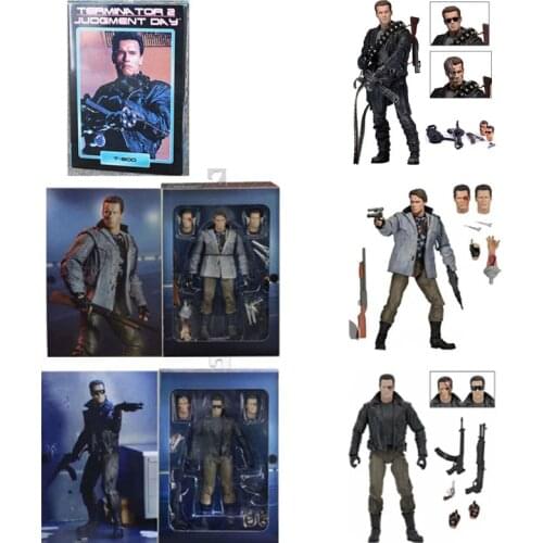 NECA Terminator Figure 2 Judgment Day T-800 Arnold Schwarzenegger Action Figure Collectible Toy