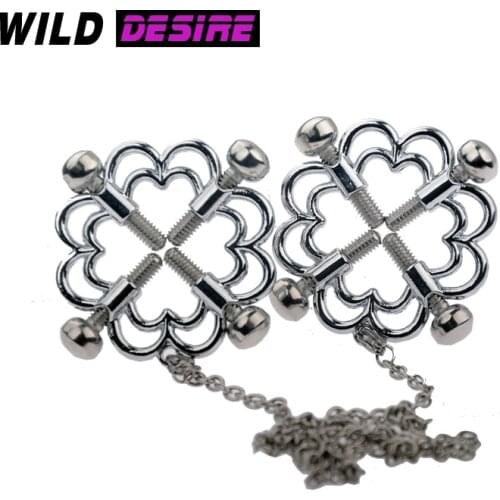 New Torture Play Flirting Nipple Clamps Chains Adult Products Games Breast Clips Milk BDSM Nipple Clip Sex Toys For Women Gay 18