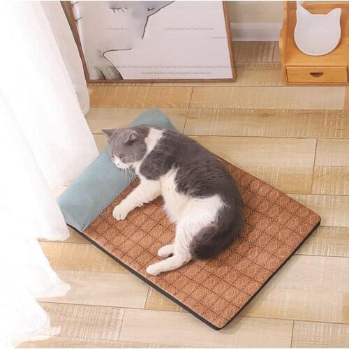Summer Cats Cooling Mat Pet Ice Pad Teddy Mattress Pet Cool Mat Bed Cat Summer Keep Cool Ice Silk Cooling Dog Mat for Dogs D5053