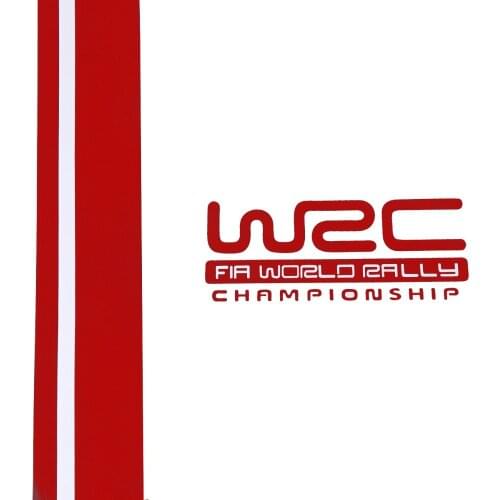 Pair WRC Stripe Car Covers Vinyl Racing Sports Decal Head Car Sticker for Ford Focus VW Cruze Renault