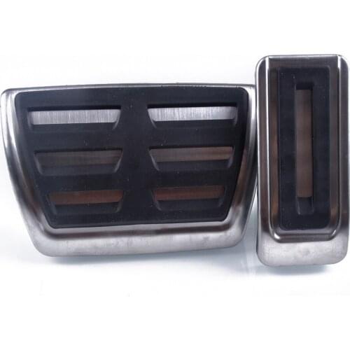 Stainless steel Fuel Brake Footrest Pedal AT/MT for vw Transporter Multivan T5 T6 Caravelle T6