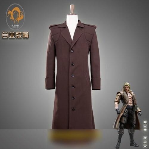 Jacket!Game Metal Gear Solid Liquid Snake Cosplay Costume Cool Trench Coat Only Halloween Suit Unisex