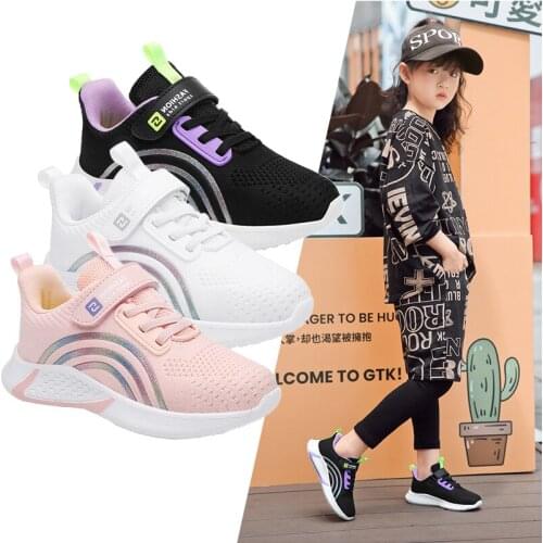 PEAKING Girls Sneakers Kids Mesh Breathable Lightweight Sneakers Big Tenis Infantil Teenager Footwear Sport Shoes for Baby Boys