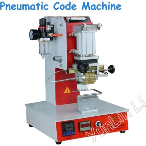 Pneumatic Dialing Code Machine Pneumatic Double-row Automatic Coding Machine Printer Date, Batch Number ZY-RM2-D2