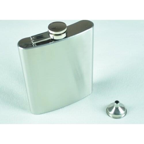 Size 18 oz Stainless steel flagon (with funnel) 230g