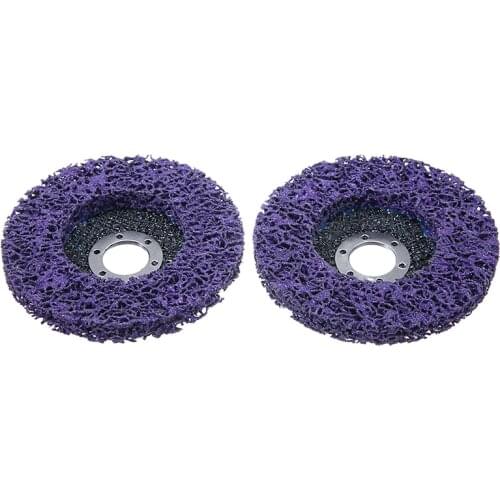2pcs New 4.5" Poly Strip Disc Wheel Car Paint Rust Removal Clean Angle Grinder Grinding Abrasive Wheels