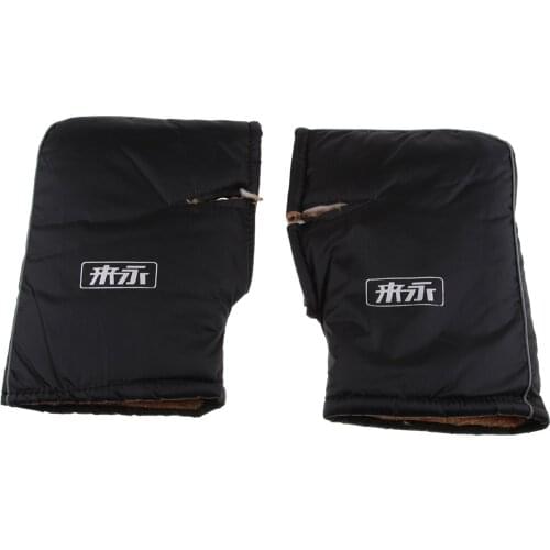 Waterproof Motorcycle Grip Covers Handlebar Mount Gloves Muff 100% Cottoon with Anti-theft Function