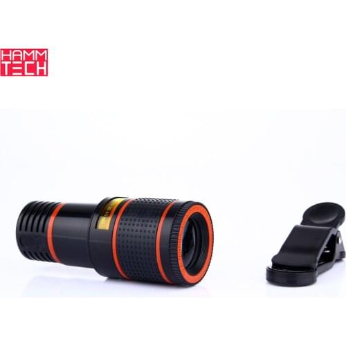 12X Zoom Phone Lens Flexible Long-focus Telescope Head HD External Camera Lens 12x Smartphone Lens