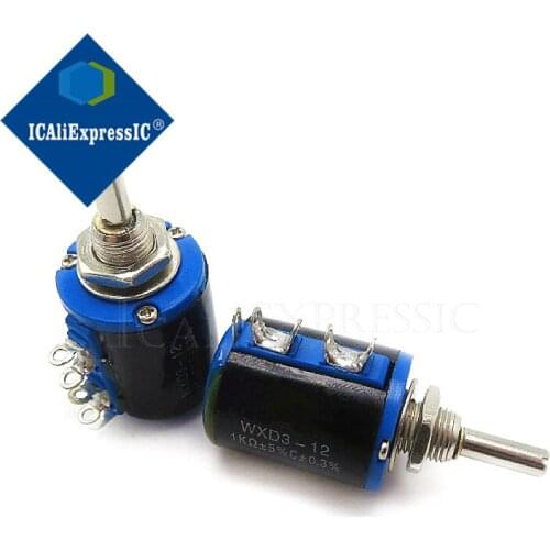 2PCS WXD3-12 1W 1K ohm WXD3-12-1W 5 ring multi-circle precision wire-wound potentiometer In Stock