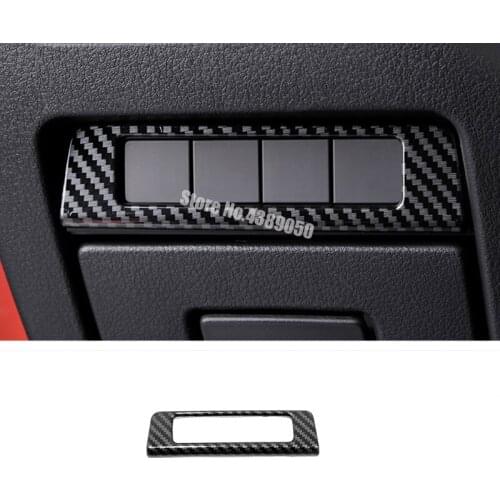 ABS Matte/Carbon Fibre For Mazda CX-30 2020 2021 Accessories Car Left Middle Control Box Decoration Cover Trim Car Styling