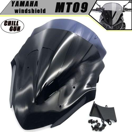 Motorcycle Accessories WindScreen Windshield Deflector Viser VIsor Fits For Yamaha MT09 MT 09 2017-2020 FZ-09 17-20