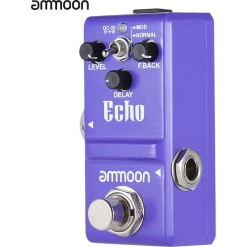 Ammoon AP-16 Nano Series Delay Guitar Effect Pedal True Bypass High Quality Guitar Pedal Parts & Accessories Aluminum Alloy Body