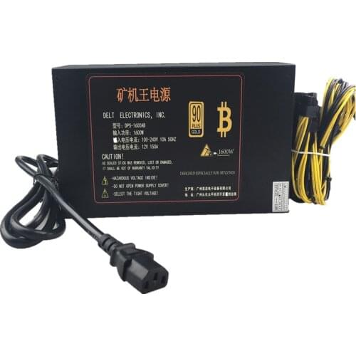 T.F.SKYWINDINT 1600W PC Power Supply 1600W PSU Ant S7 A6 A7 S7 S9 L3 BTC Bitcoin Miner 1600W Power Mining AWP3 PC Power Switch