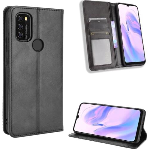 For Blackview A70 Case Premium Leather Wallet Leather Flip Case for Blackview A70 A 70 BlackviewA70 Case 6.52 inch