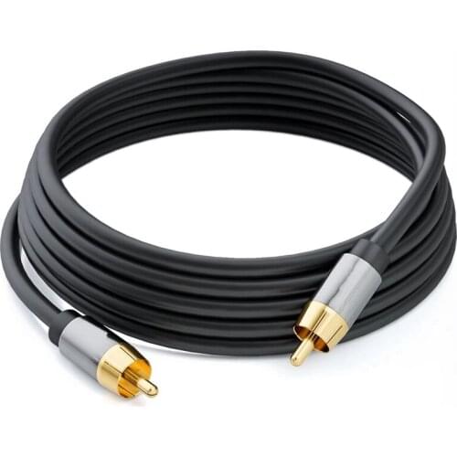 Fever HIFI Digital Audio Coaxial Cable Coaxial 75 Ohm Subwoofer Line SPDIF Line Lotus Line 9.84Ft
