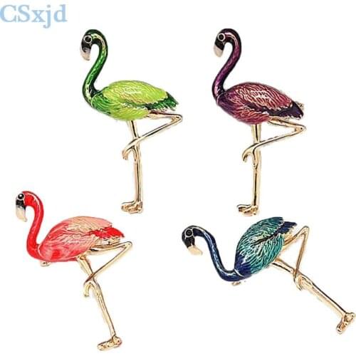 Броши фламинго на одежду CSxjd China At AliExpress