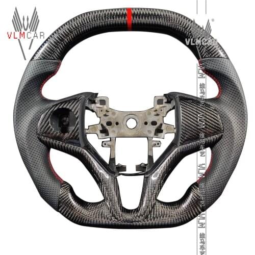 Private custom carbon fiber steering wheel/trims for City