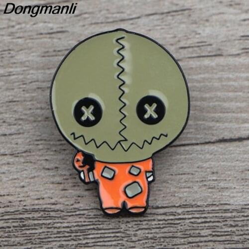 K329 Horror Film Trick 'R Treat Pins Metal Brooches and Pins Enamel Pin for Backpack/Bag Badge Brooch T-shirt Collar Jewelry