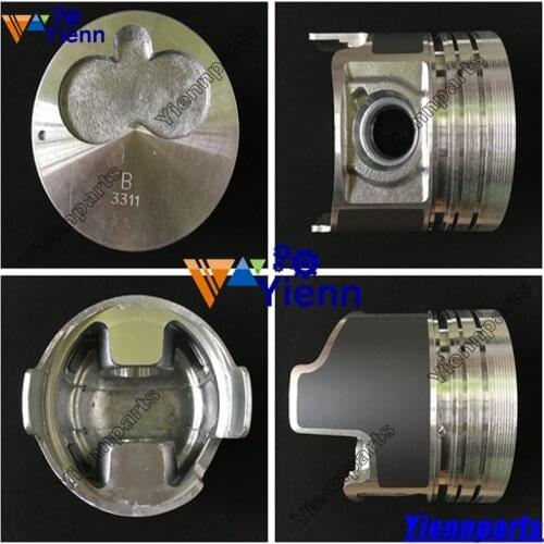 4LC1 Piston Kit With Ring Set For Isuzu SUMITOMO SH40JX Mini Excavator Diesel Engine Repair Parts