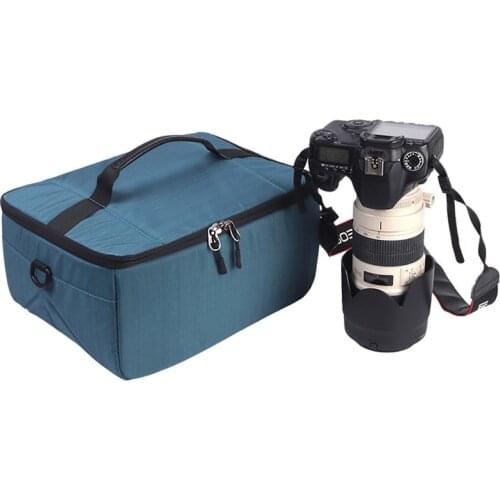 DSLR Camera Insert Bag Multi-Functional Waterproof Camera lens Organizer Case for Nikon for Canon Backpack Protective Insert Bag