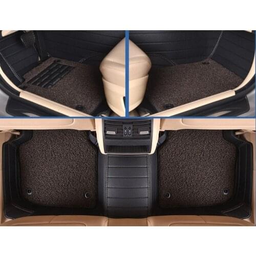 Myfmat new leather floor mats car foot rug set cream pads for Agila Vectra Zafira Astra GTC PAGANI ZONDA SAAB Spyker RAM HUMMER