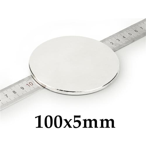 1pcs Neodymium N35 Dia 100mm X 5mm Strong Magnets Tiny Disc NdFeB Rare Earth For Crafts Models Fridge Sticking magnet 100x5mm