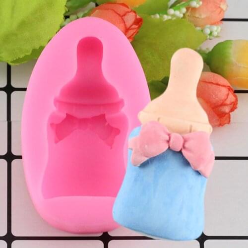 New Cute 3D Baby Dummy Bottle Silicone Fondant Mould Cake Decorating Cupcake Baking Mold