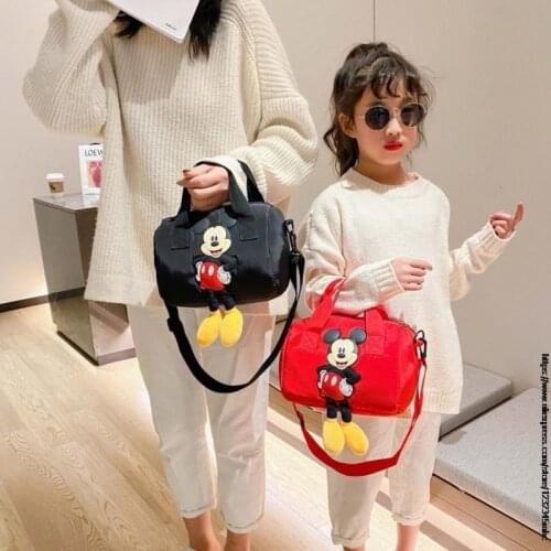 Womens shoulder bag cartoon lady messenger bag Disney Mickey mouse casual large capacity female small bag mobile phone purse