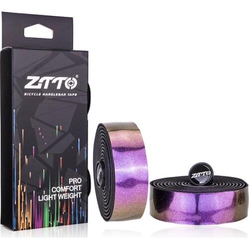 1 Pair Bicycle Handlebars Road Bike Curved Handlebar Straps Reflective Shock Absorption Comfortable Wrap Riding Eva Grip