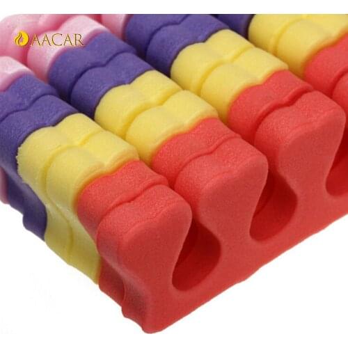 Nail Extending Painting Coating Anti Touch Separate Manicure Tools 10Pcs Nail Art Soft Foam Sponge Finger Toe Separators