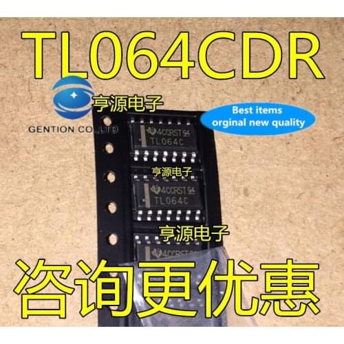 20PCS TL064 TL064C TL064CDR TL064CDT SOP14 3.9 mm operational amplifier in stock 100% new and original
