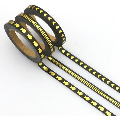 3PCS foil washi tapes set for Christmas Print Craft scrapbook DIY Sticky Deco Masking Japanese Washi Tape Paper