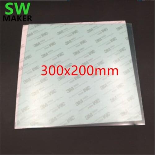 300x200mm Polyetherimide PEI sheet 9080A adhesive Tape for Reprap Prusa i3 3D printer PEI Build Surface 0.4mm thick