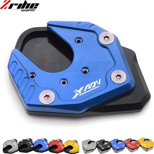 Motorcycle Aluminum CNC Extension Side Stand Enlarge Plate pad For Honda XADV X-ADV 2017 Motorbike Side Stand Enlarge plate