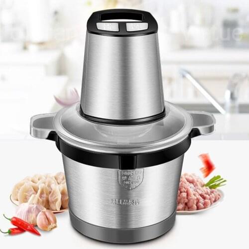 Meat Grinders High capacity meat grinder 400W high power household electric scrap stainless steel NEW