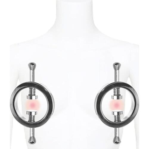 CamaTech Metal Nipples Clamps For Women Torture Play Breast Clips Adjustable Screw Female Nipple Stimulator BDSM Adult Games